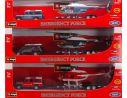 Bburago BU32041 AUTOMEZZI C/ELICOTTERO 1/50 Forze dell'Ordine