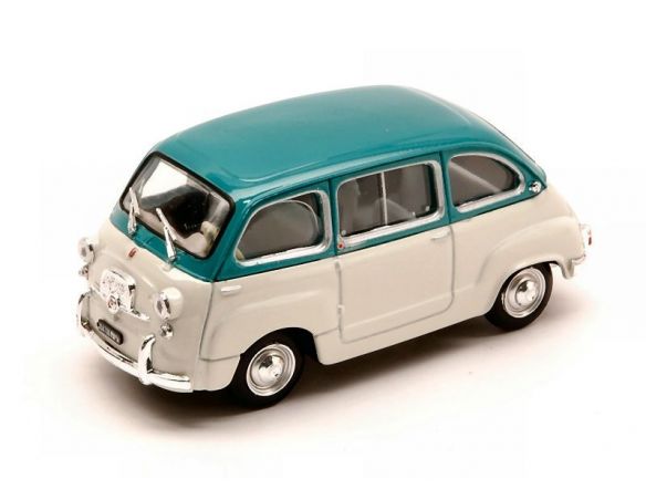 Brumm BM0333-05 FIAT 600 MULTIPLA D 1960 GRIGIO BIACCA/TURCHESE 1:43 Modellino