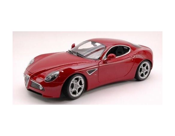 Welly WE1597 ALFA ROMEO 8C 2006 RED METALLIC 1:24 Modellino