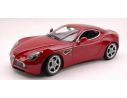 Welly WE1597 ALFA ROMEO 8C 2006 RED METALLIC 1:24 Modellino