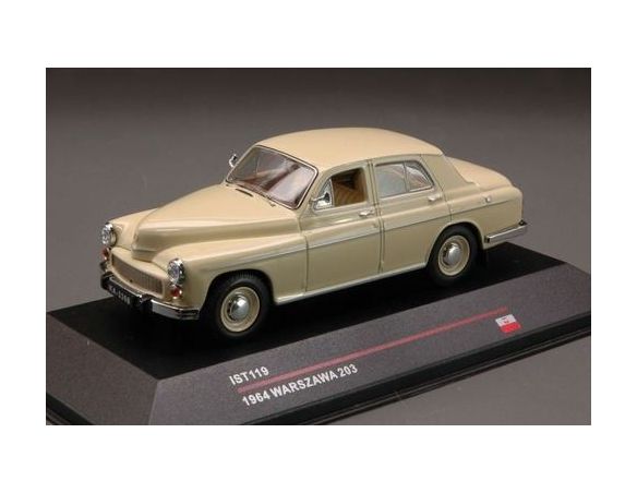 IST Models IST119 WARSZAWA 203 POLAND 1964 BEIGE 1:43 Modellino