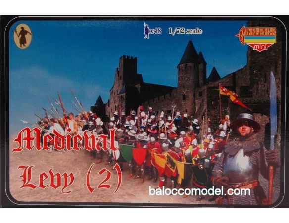 Strelets STRL006 MEDIEVAL LEVY 2 KIT 1:72 Kit Figure Militari