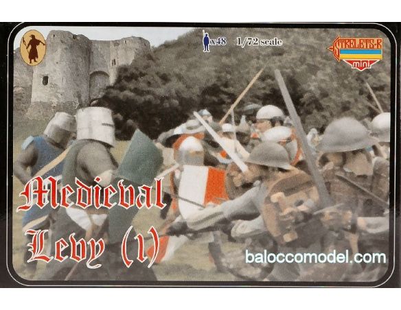 Strelets STRL005 MEDIEVAL LEVY 1 KIT 1:72 Kit Figure Militari