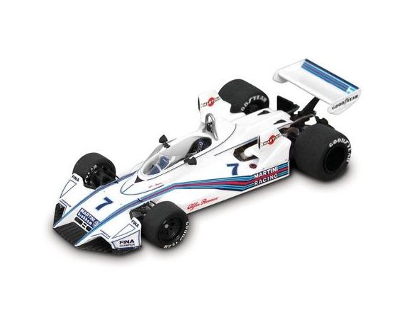 True Scale Miniatures TSM124302 ALFA BRABHAM BT45 1975 PRESS VERSION N.7 MARTINI 1:43 Modellino