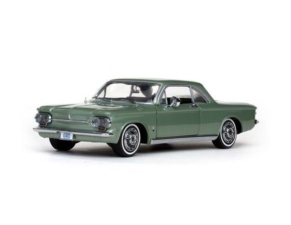SunStar SS1483 CHEVROLET CORVAIR COUPE' 1963 LAUREL GREEN 1:18 Modellino