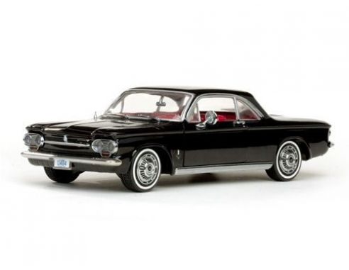SunStar SS1484 CHEVROLET CORVAIR COUPE' 1963 TUXEDO BLACK 1:18 Modellino