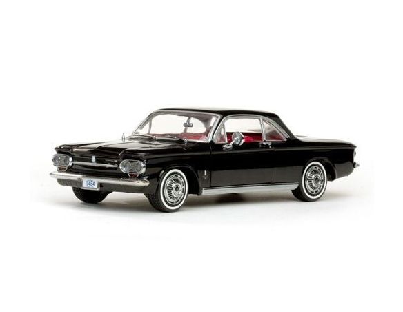 SunStar SS1484 CHEVROLET CORVAIR COUPE' 1963 TUXEDO BLACK 1:18 Modellino
