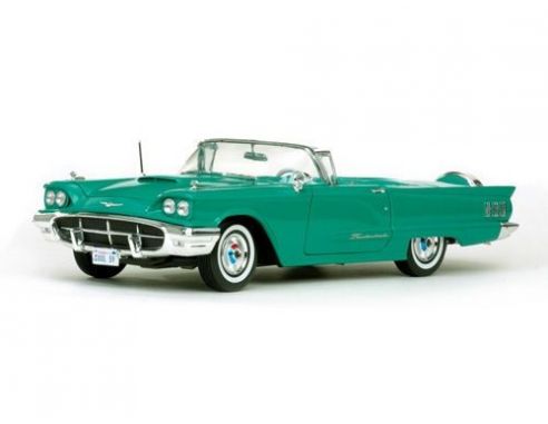 SunStar SS4315 FORD THUNDERBIRD OPEN CONVERTIBLE 1960 SULTANA TURQOISE 1:18 Modellino