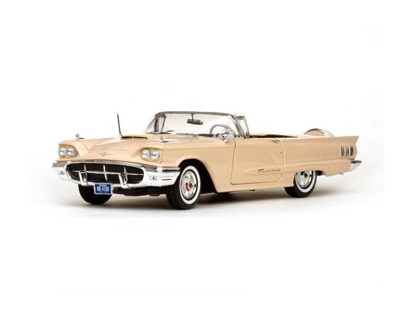 SunStar 4316 FORD THUNDERBIRD OPEN CONVERTIBLE 1960 TAWNEY BEIGE 1:18 Modellino