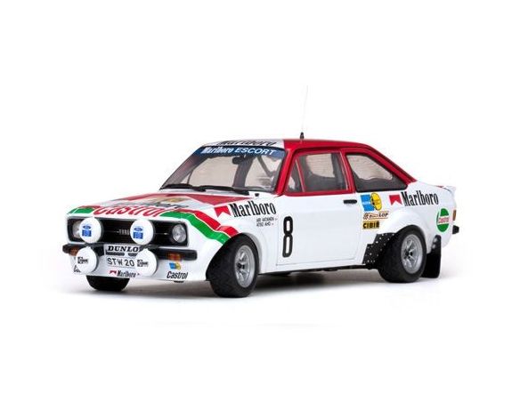 SunStar SS4458 FORD ESCORT RS1800 N.8 5th SWEDEN RALLY 1978 VATANEN-AHO 1:18 Modellino