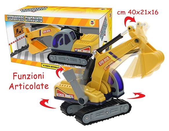 Teorema TE62402 ESCAVATORE CINGOLATO IN SCATOLA cm 40x21 Modellino
