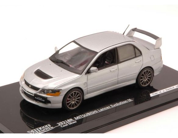 Vitesse VE29218 MITSUBISHI LANCER EVOLUTION IX 2005 COOL SILVER 1:43 Modellino