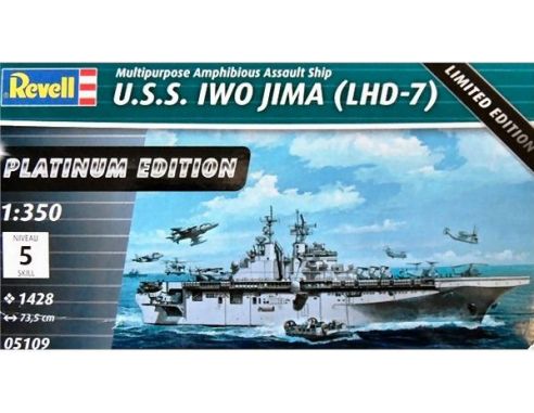 Revell RV5109 U.S.S. IWO JIMA (LHD-7) KIT 1:350 Modellino