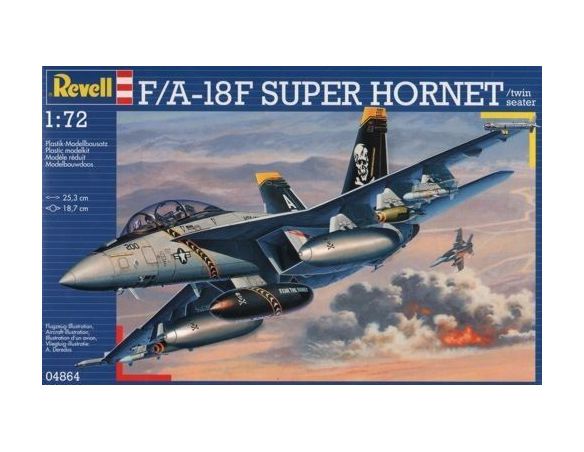 Revell RV4864 F/A-18F SUPER HORNET KIT 1:72 Modellino