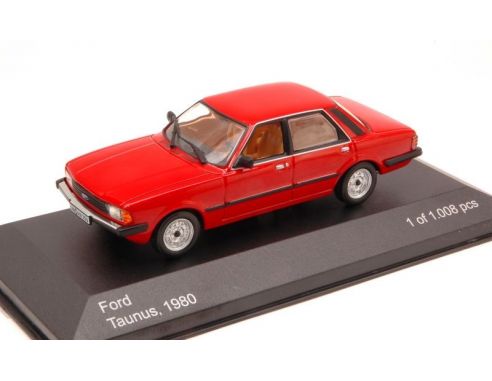 White Box WB032 FORD TAUNUS 1980 RED 1:43 Modellino