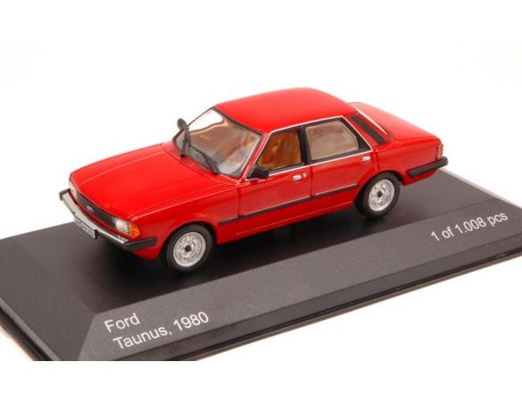 White Box WB032 FORD TAUNUS 1980 RED 1:43 Modellino