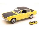 White Box WB124010 FORD CAPRI MKI 1700 GT XLR 1970 YELLOW/BLACK 1:24 Modellino