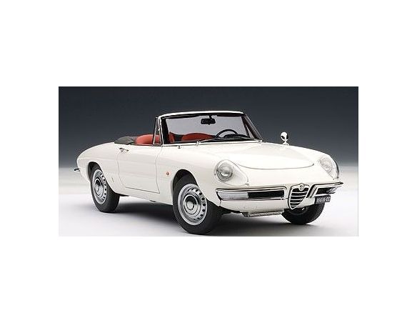 Auto Art / Gateway AA70136 ALFA ROMEO 1600 DUETTO SPIDER 1966 WHITE 1:18 Modellino