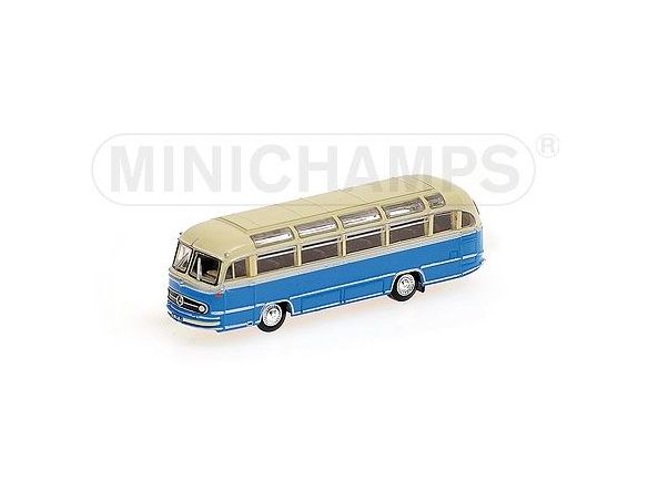 MINICHAMPS 169031084 AUTOBUS MERCEDES BENZ O321H 1957 CREAM & BLUE Modellino