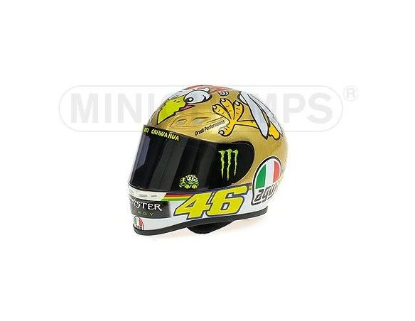 Minichamps PM328090066 CASCO V.ROSSI POLLO MOTOGP VALENCIA 2009 1:2 Modellino