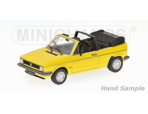 Minichamps PM400055130 VW GOLF CABRIOLET 1980 YELLOW 1:43 Modellino