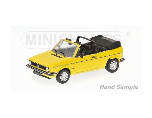 Minichamps PM400055130 VW GOLF CABRIOLET 1980 YELLOW 1:43 Modellino