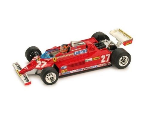 Brumm BM0367-27 FERRARI 126 CK G.VILLENEUVE 1981 N.27 WINNER MONTE CARLO GP 1:43 Modellino