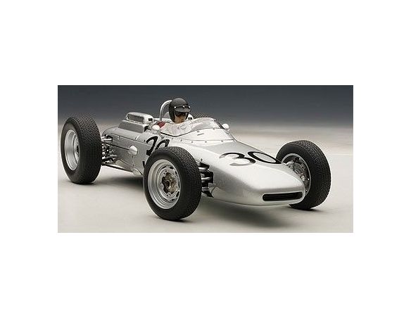 AUTOART AA86273 PORSCHE 804 F1 D.GURNEY 1962 N.30 WINNER FRANCE GP W/PILOTE 1:18 Modellino