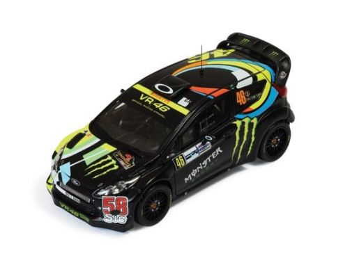 Ixo model RAM467 FORD FIESTA RS WRC N.46 2nd MONZA RALLY 2011 ROSSI-CASSINA 1:43 Auto Rally