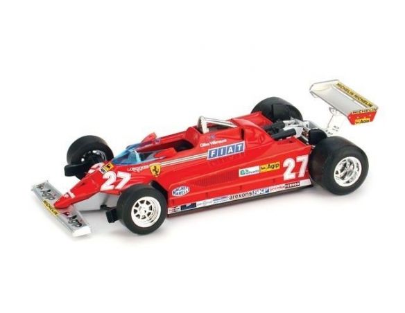 Brumm BM0367 FERRARI 126 CK G.VILLENEUVE 1981 N.27 WINNER MONACO GP 1:43 Modellino