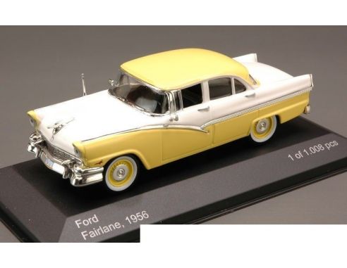 White Box WB043 FORD FAIRLANE 1956 YELLOW/WHITE 1:43 Modellino