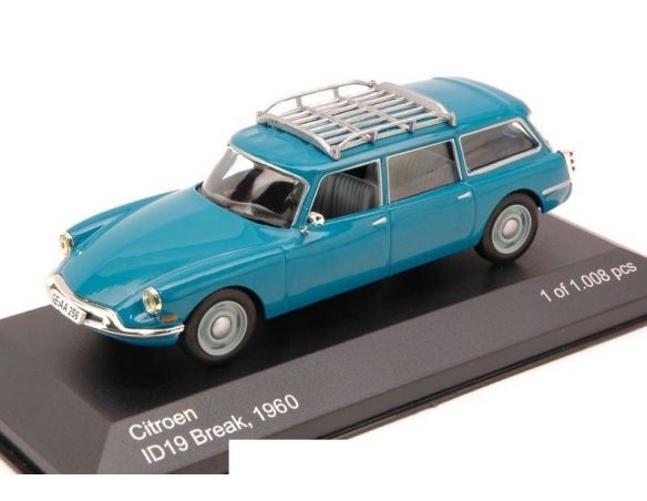 White Box WB039 CITROEN ID19 BREAK 1960 BLUE 1:43 Modellino