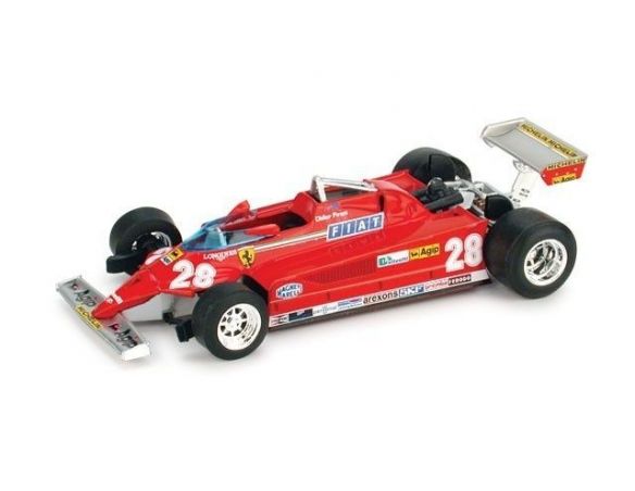 Brumm BM0368 FERRARI 126 CK D.PIRONI 1981 N.28 4th MONACO GP 1:43 Modellino