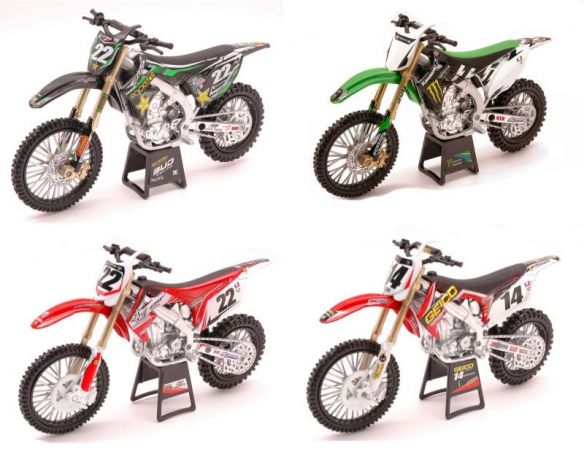 New Ray NY57453 JAPAN LUXURY DIRT BIKE 4 ASS.1:12 Modellino