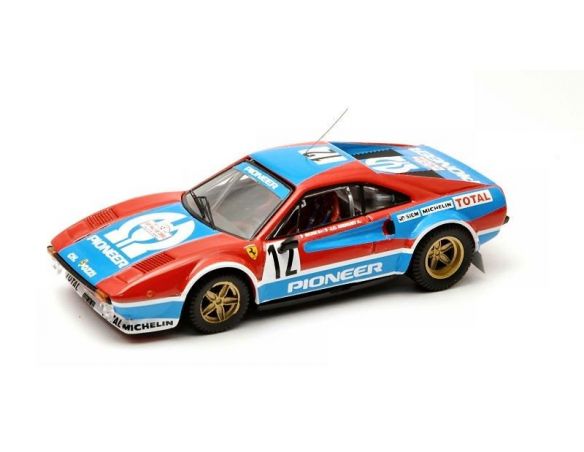 Best Model BT9320 FERRARI 308 GTB N.12 2nd TOUR DE CORSE 1982 J.CL.ANDRUET-BICHE 1:43 Modellino