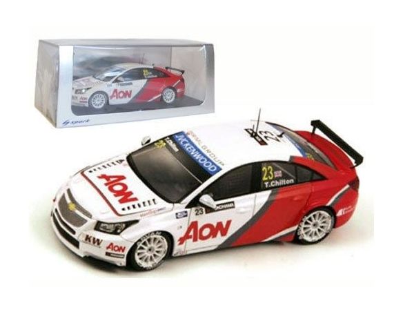 Spark Model S2455 CHEVROLET CRUZE 1.6T N.23 WTCC 2013 TOM CHILTON 1:43 Modellino