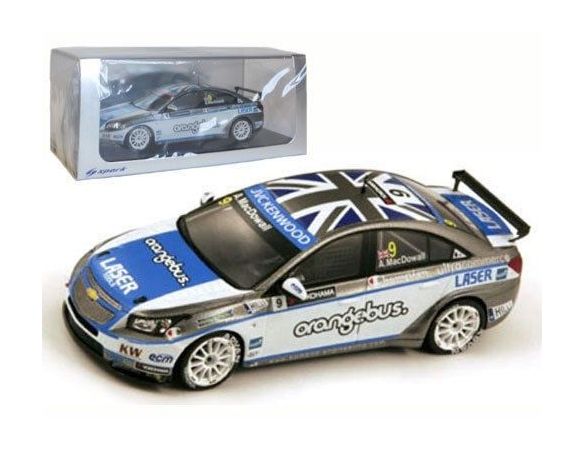 Spark Model S2451 CHEVROLET CRUZE 1.6T N.9 WTCC 2013 A.MAC DOWALL 1:43 Modellino