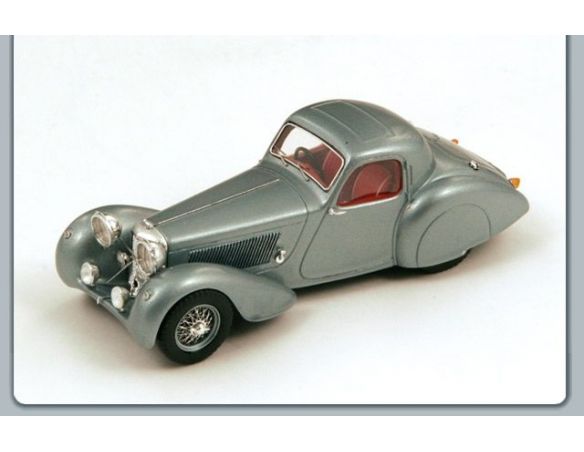 Spark Model S2125 JAGUAR SS100 COUPE' 1938 SILVER 1:43 Auto Stradali