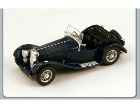 Spark Model S2124 JAGUAR SS100 ROADSTER 1938 BLUE 1:43 Auto d'Epoca