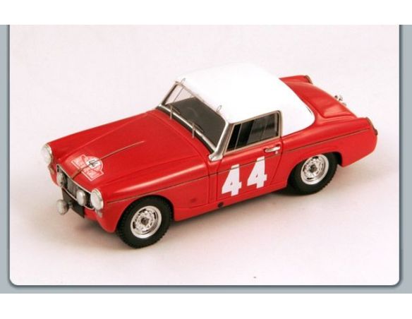 Spark Model S0450 MG MIDGET MK2 N.44 33th MONTE CARLO 1962 RILEY-HUGHES 1:43 Auto Rally