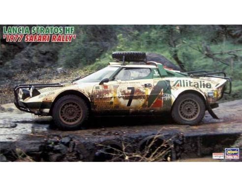 Hasegawa HGHASCR36 LANCIA STRATOS HF N.7 3rd SAFARI RALLY S.MUNARI KIT 1:24 Kit Auto