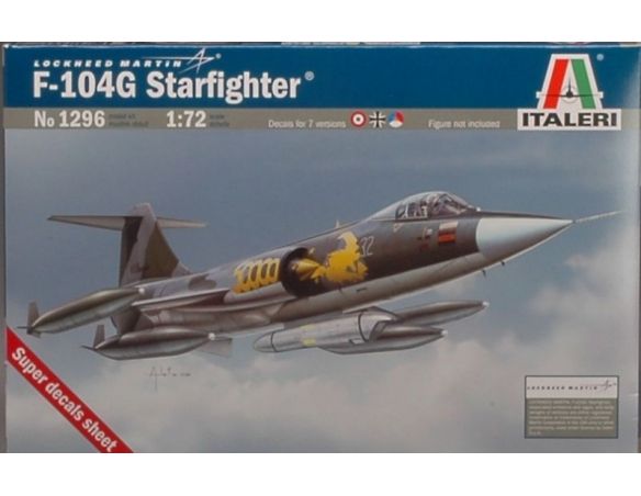 Italeri IT1296 F 104 G RECCE STARFIGHTER KIT 1:72 Modellino