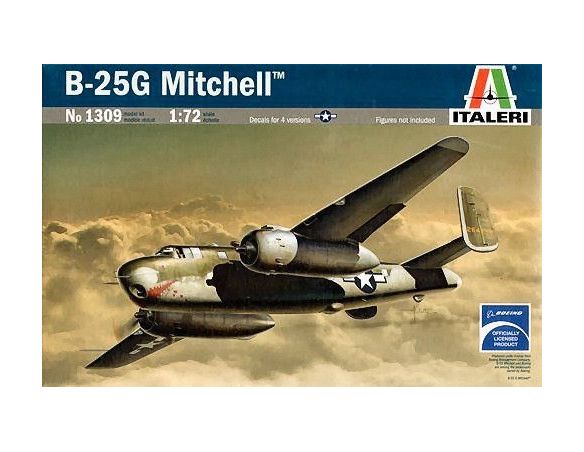 Italeri IT1309 B-25G MITCHELL KIT 1:72 Modellino