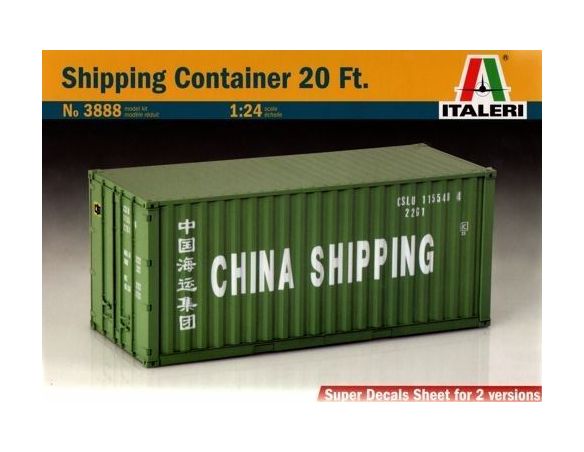 Italeri IT3888 SHIPPING CONTAINER KIT 1:24 Modellino