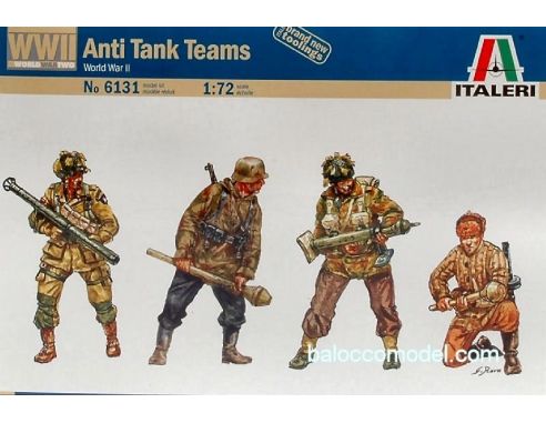 Italeri IT6131 ANTI TANK TEAMS KIT 1:72 Modellino
