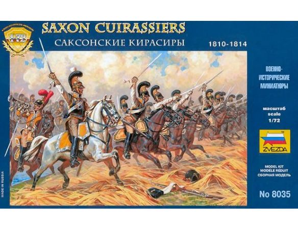 Zvezda Z8035 SAXON CUIRASSIERS 1810-1814 KIT 1:72 Modellino