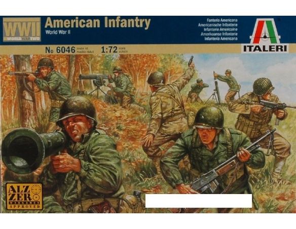 Italeri IT6046 AMERICAN INFANTRY KIT 1:72 Modellino