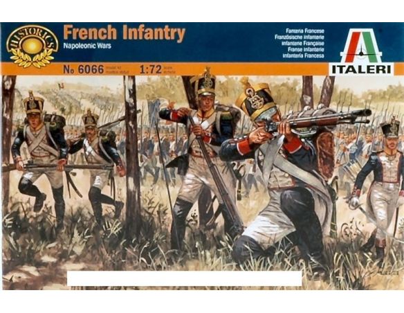 Italeri IT6066 FRENCH INFANTRY NAPOLEONIC WARS KIT 1:72 Modellino