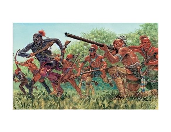 Italeri IT6061 INDIAN WARRIORS AMERICAN KIT 1:72 Modellino