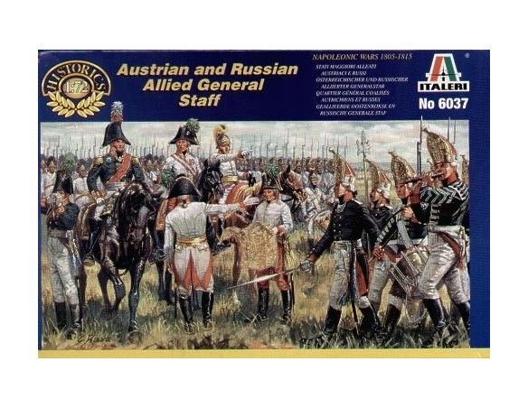 Italeri IT6037 AUSTRIAN RUSSIAN ALL.GEN.STAFF KIT 1:72 Modellino